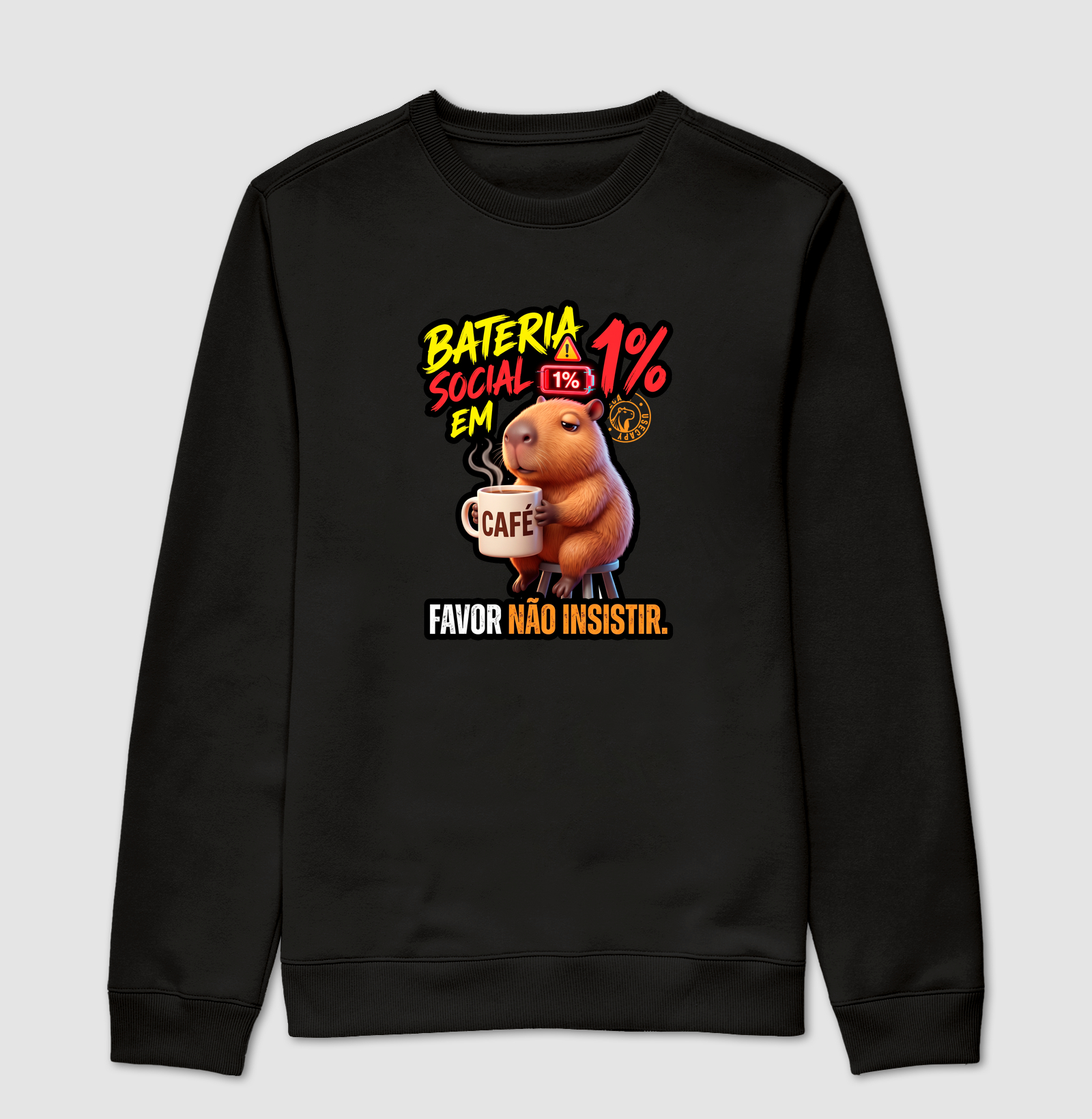 Bateria Social 1% - Suéter Moletom