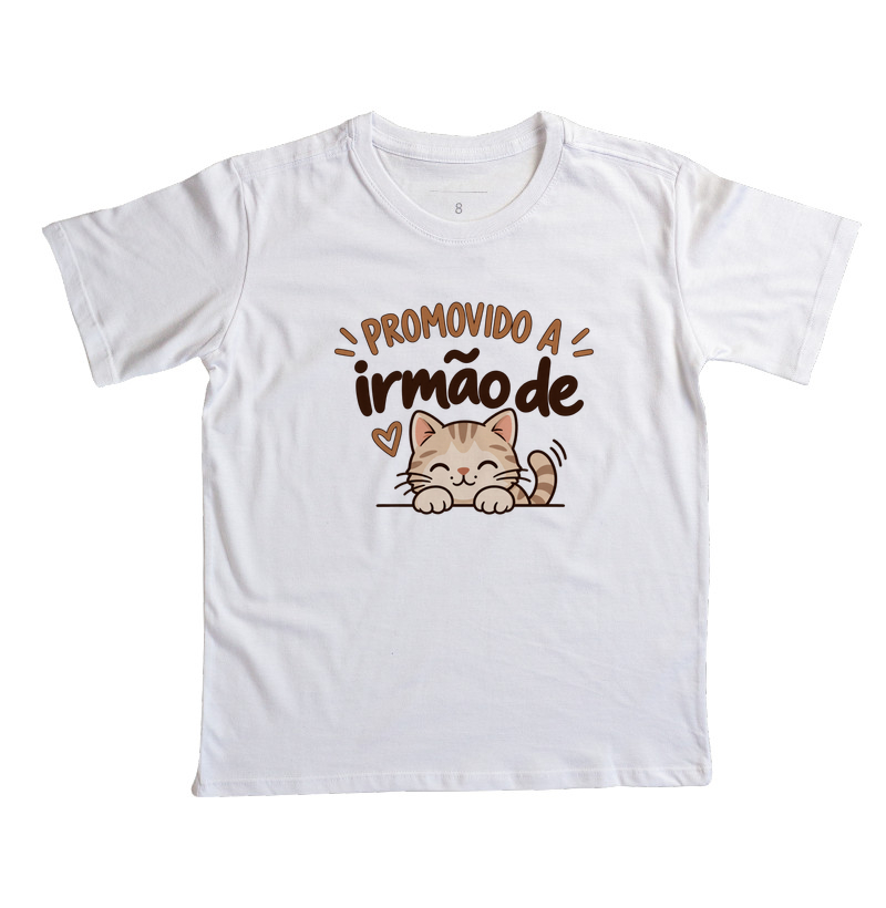 Promovido a Irmão de Gato - Camiseta Infantil
