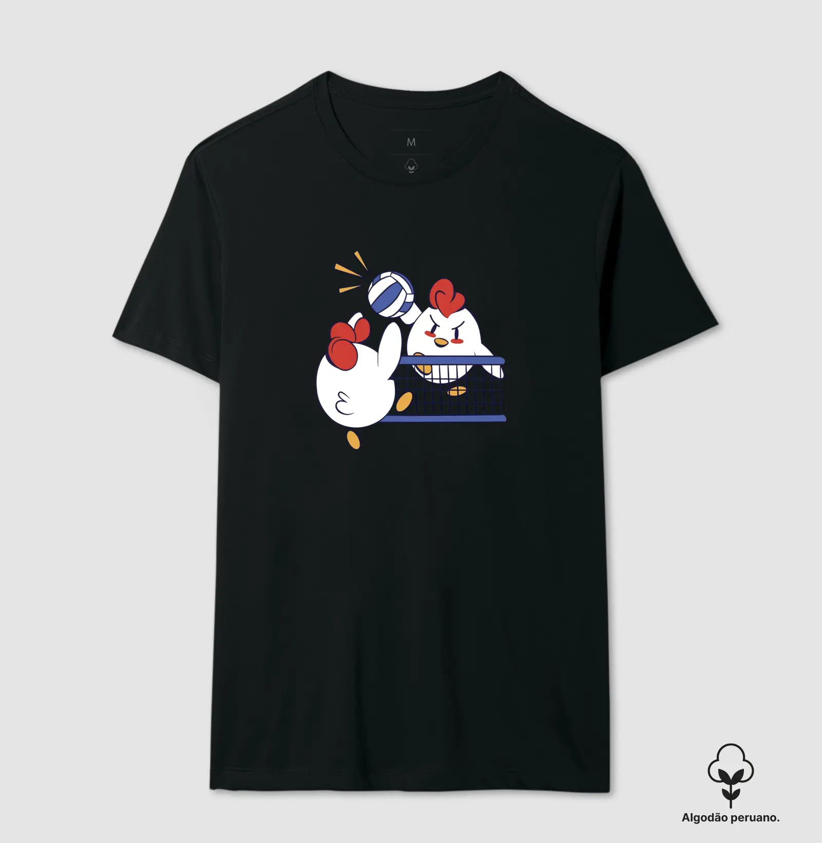Camiseta Premium Voleibol Chicken