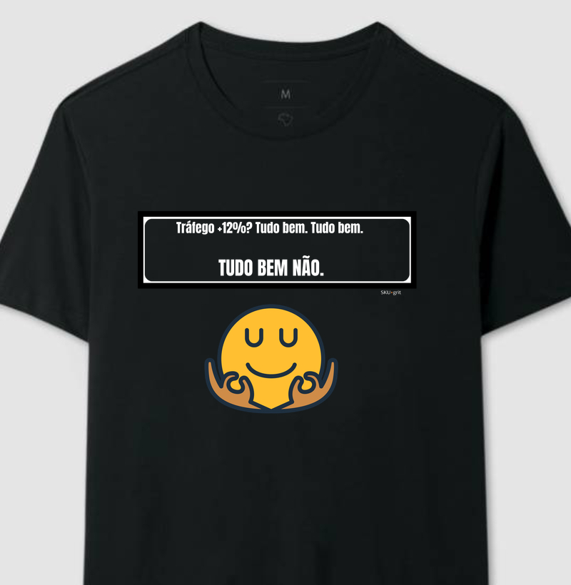 Tráfego +12%? Tudo bem. Tudo bem. TUDO BEM NÃO.
