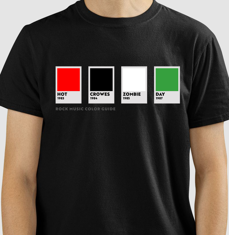 Camisa Masculina Rock Color Guide