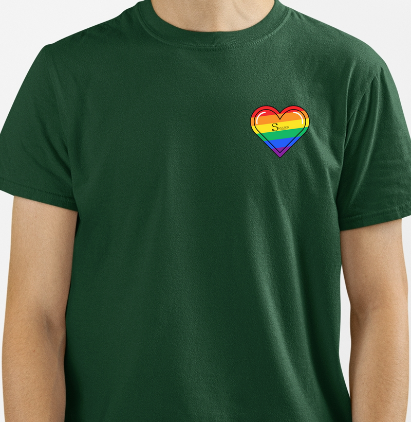 Camiseta - Orgulho - Coração Pride