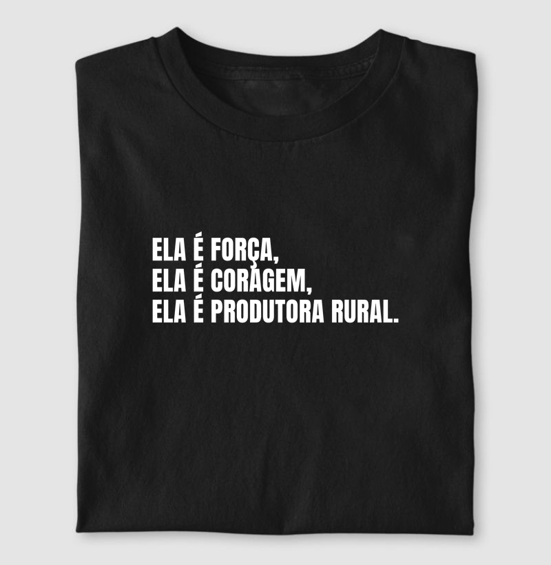 Ela é força ela é coragem ela é produtora rural