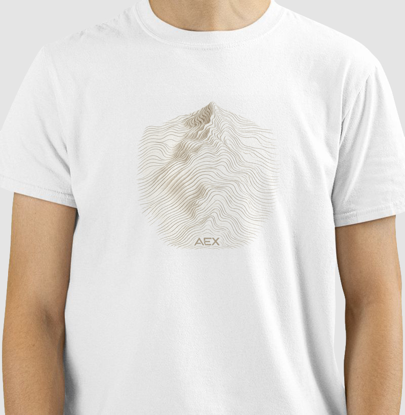 T-shirt Algodão Topography