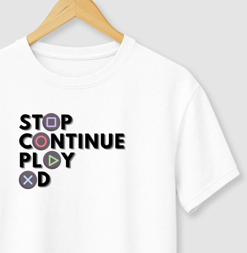 St◼p / C⬤ntinue / Pl▶y - ✖D