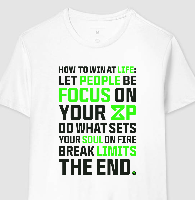 Camiseta Branca “How to Win at Life” [DXP PRE-SEASON]