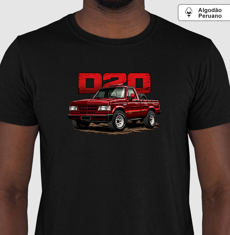 Camiseta em algodão peruano D20 - Camiseta Algodão Peruano