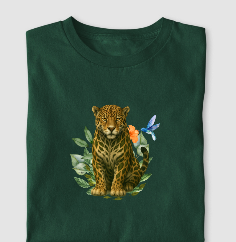 Onça Pintada Folhas