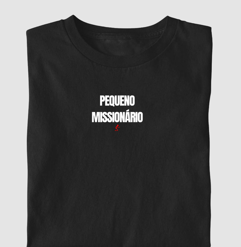 Camiseta Infantil Cristã Pequeno Missionário