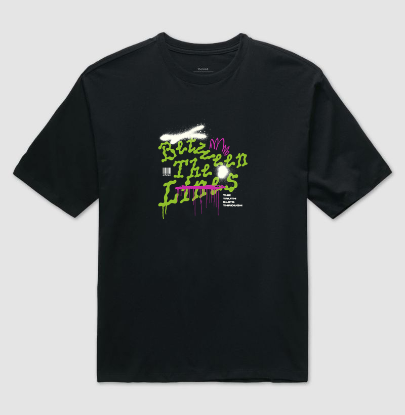 Lines - Camiseta Oversized