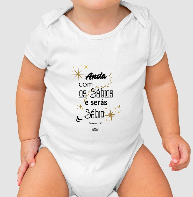 Body Infantil Anda com os sábios e serás sábio