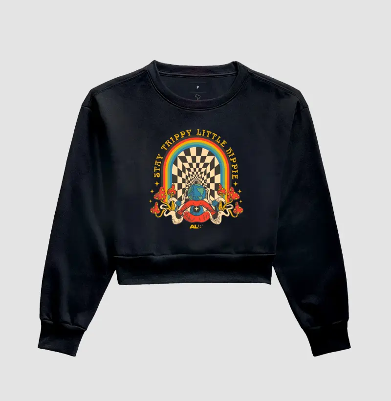 Moletom Cropped Hippie
