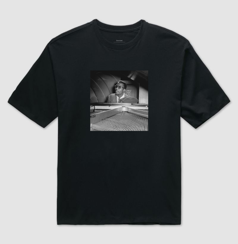 Thelonious Monk e piano, 1947, Minton’s - Camiseta Oversized