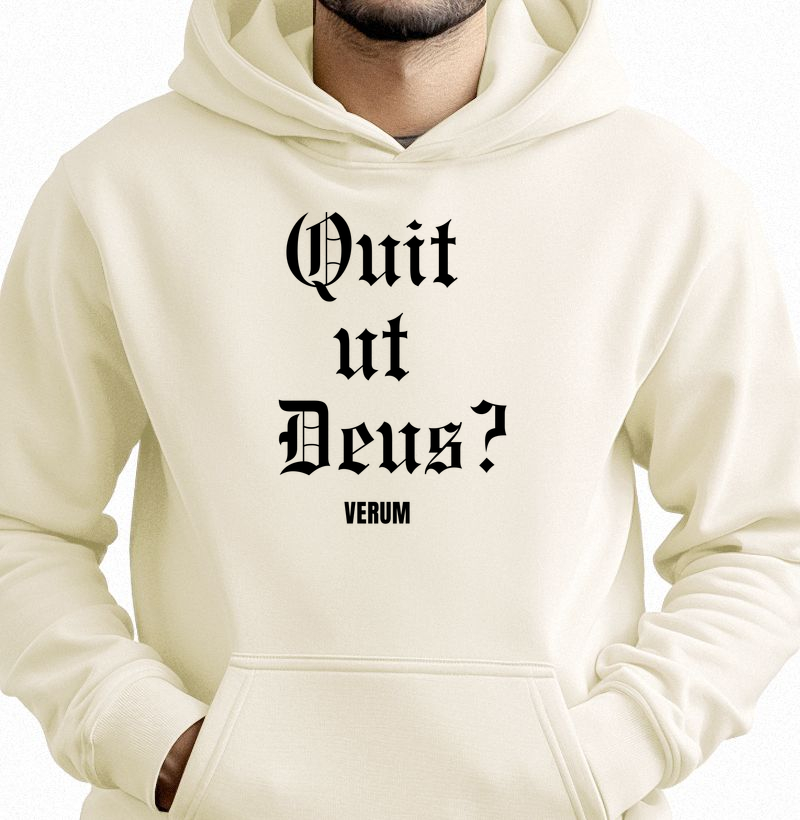 Moletom Hoodie "Quem como Deus?"