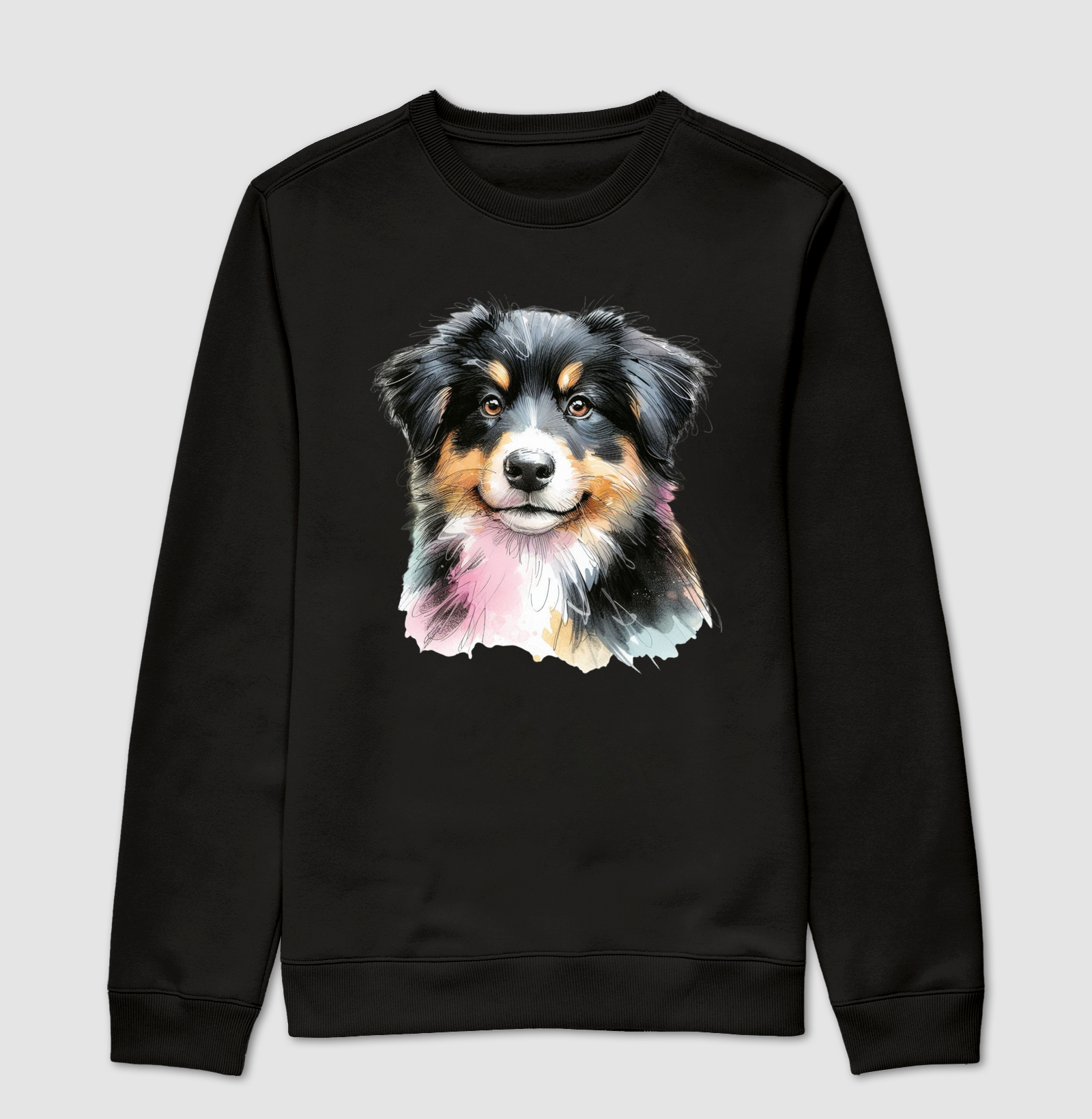 Australian Shepherd Black Tricolor Puppy