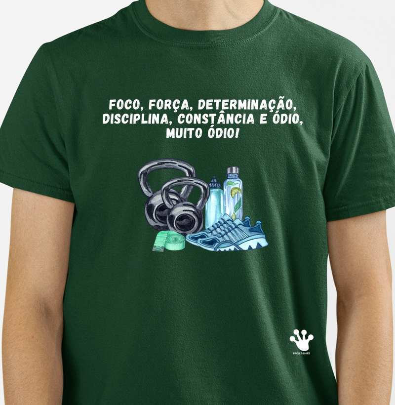 T-Shirt - Foco, força e determinação