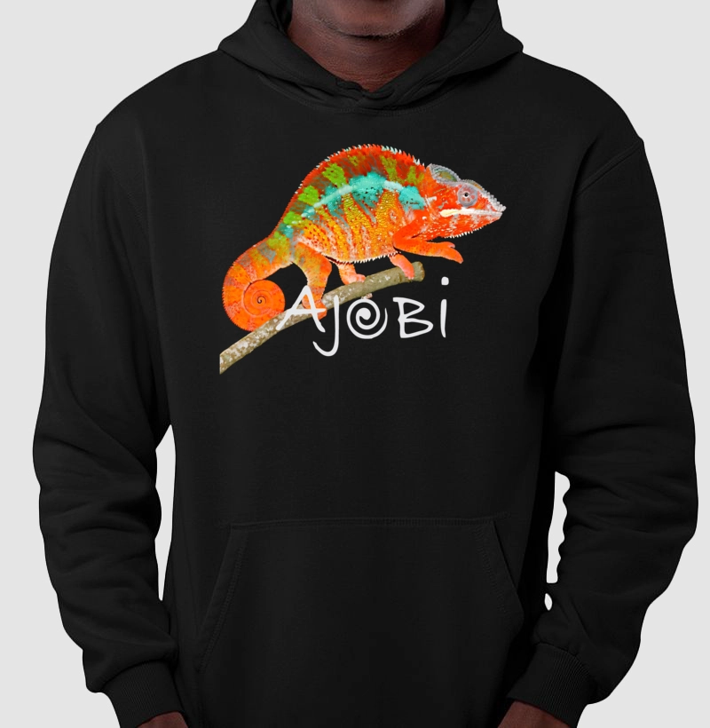 moletom 100% algodão 30.1 penteada Ajobi Camaleão