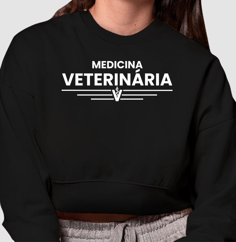 Medicina Veterinária III (Cropped Moletom)