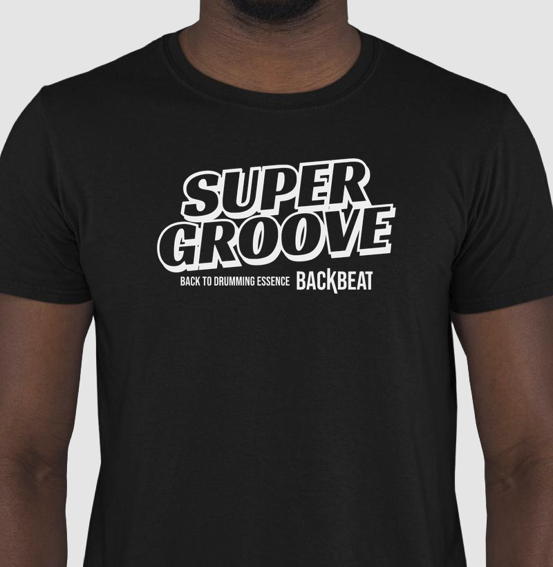 Camiseta de baterista Super Groove | Backbeat Classic - Cores