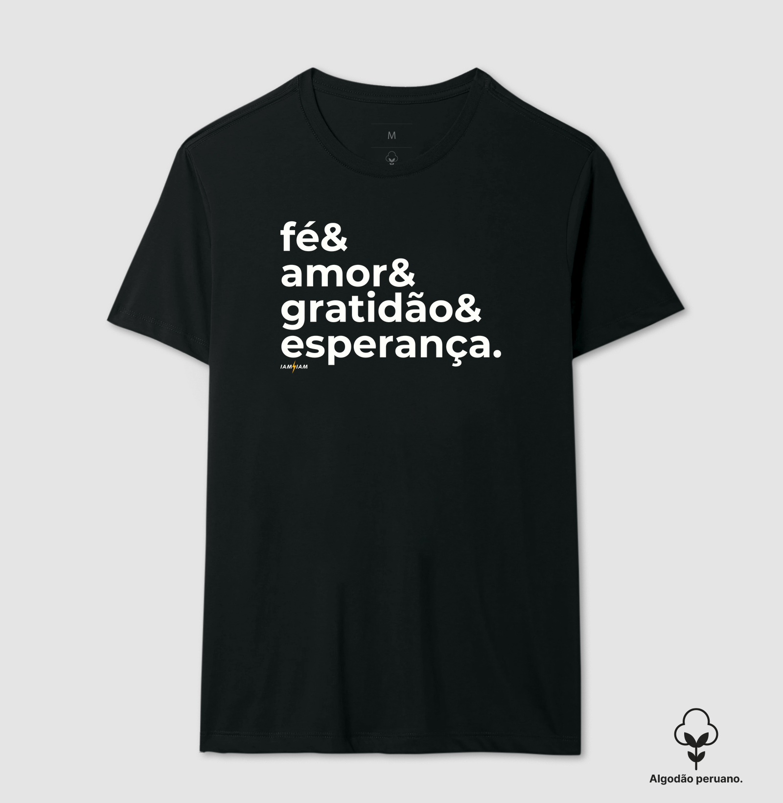 Camiseta Fé & Amor & Gratidão & Esperança