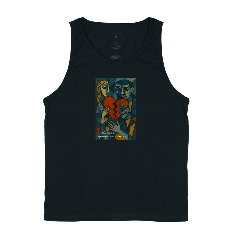 É cada trauma que virou tela e camiseta.