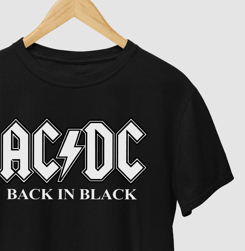 Camiseta AC/DC + Back in Black