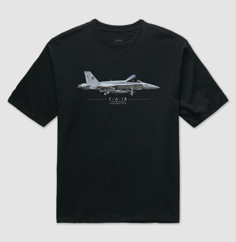 F/A-18 -  Super Hornet VFA-87 | Profile - Camiseta Oversized