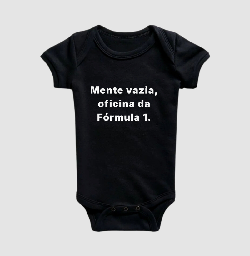 Mente vazia, oficina da f1 - Body Infantil