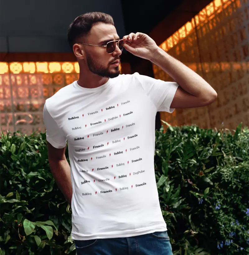 Camiseta Dog Pulse Collection Ray of Light - Bulldog Francês