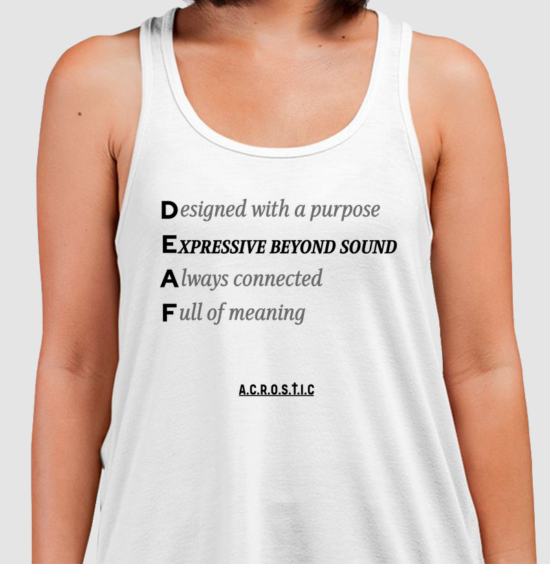 D.E.A.F | A.C.R.O.S.T.I.C