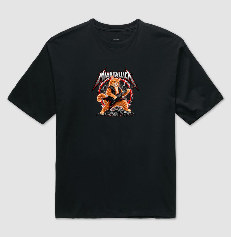 Miautallica - Camiseta Oversized