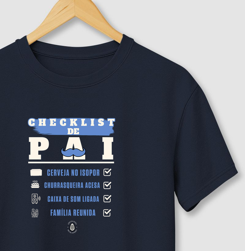 Camiseta Checklist de Pai