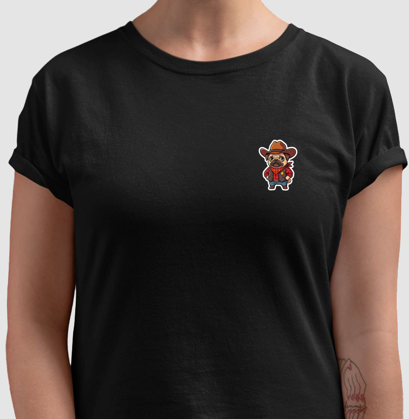 Camiseta Pug Xerife