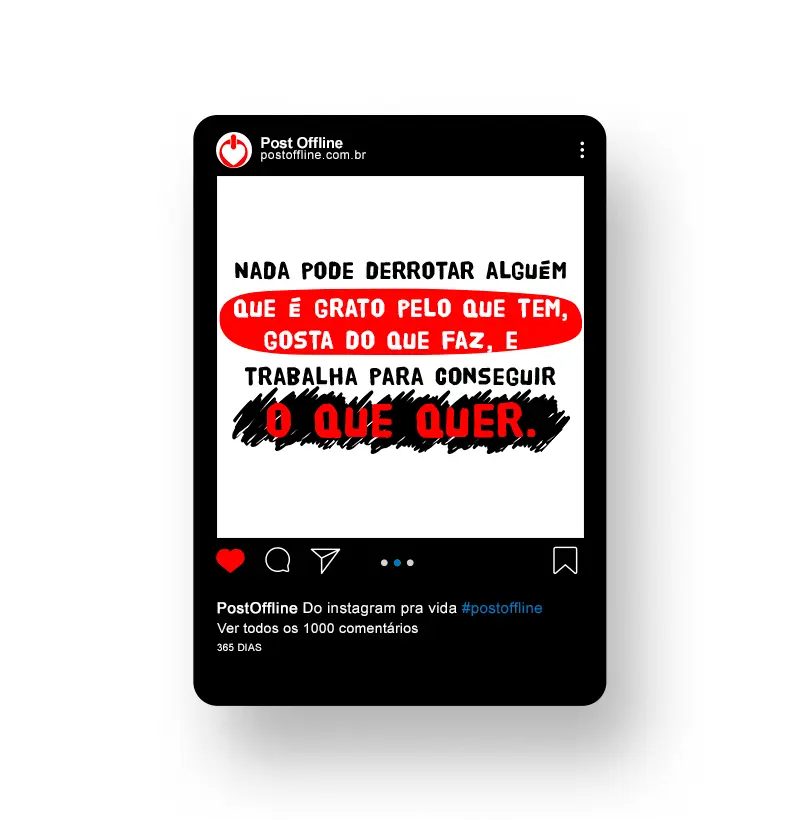 NADA PODE DERROTAR ALGUÉM QUE É GRATO