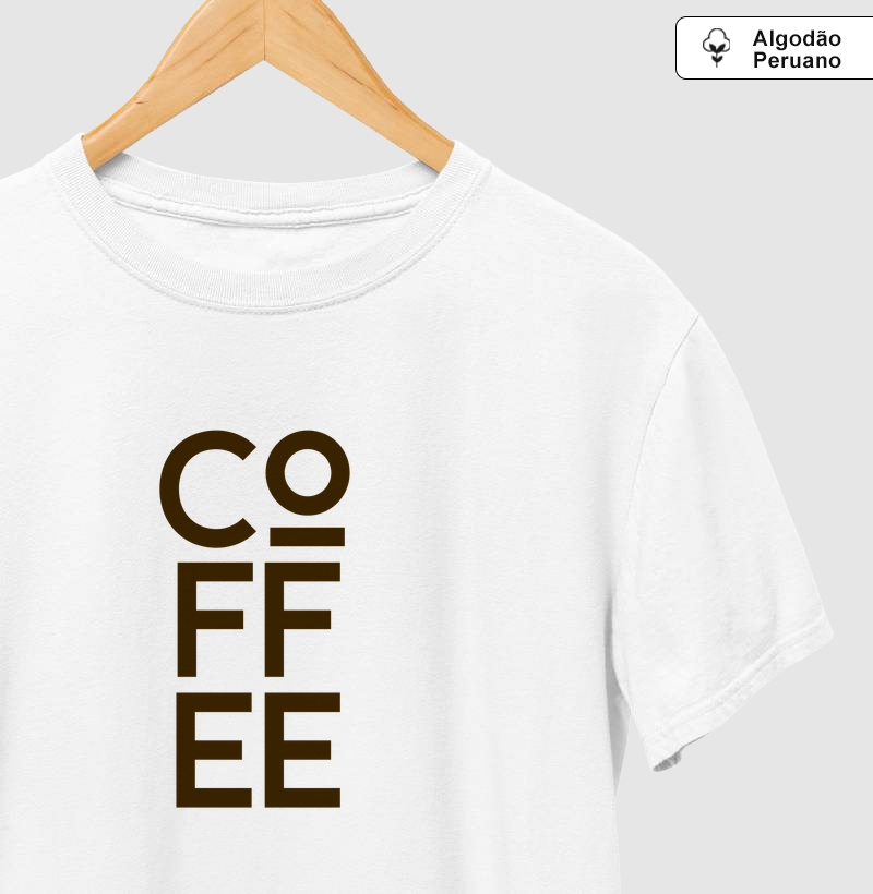 Camiseta Algodão Peruano Coffee