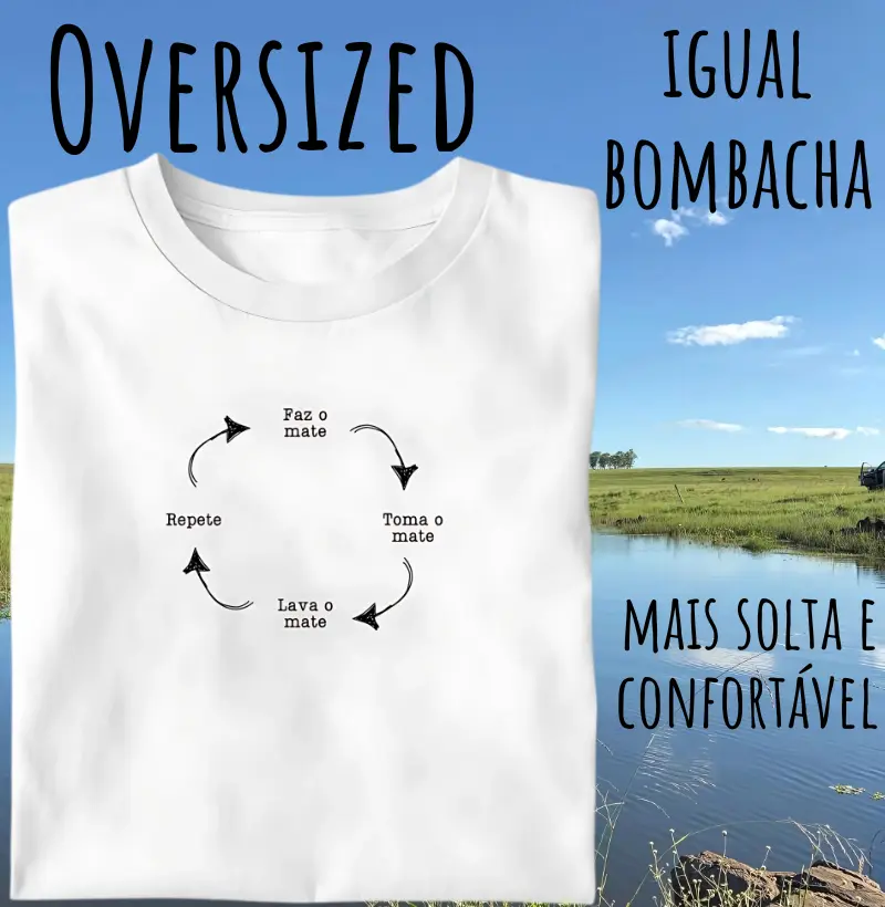 Camiseta O ciclo do Mate (Oversized)