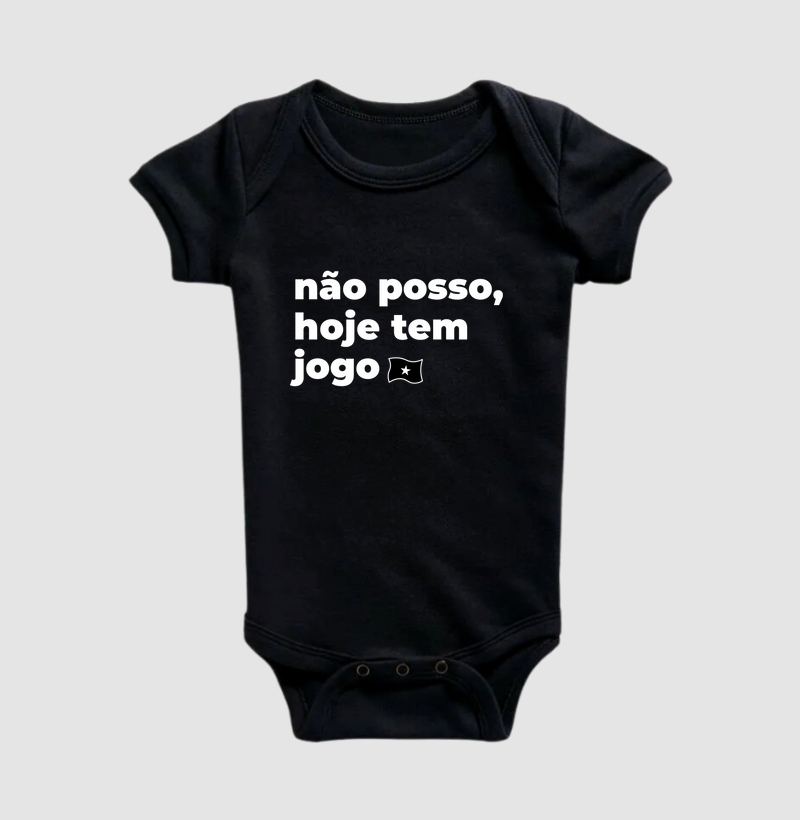 Body Infantil "Não posso, hoje tem jogo"