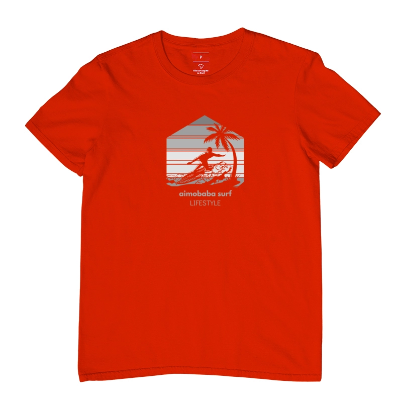 Camiseta Aimobaba Surf masculina vermelha