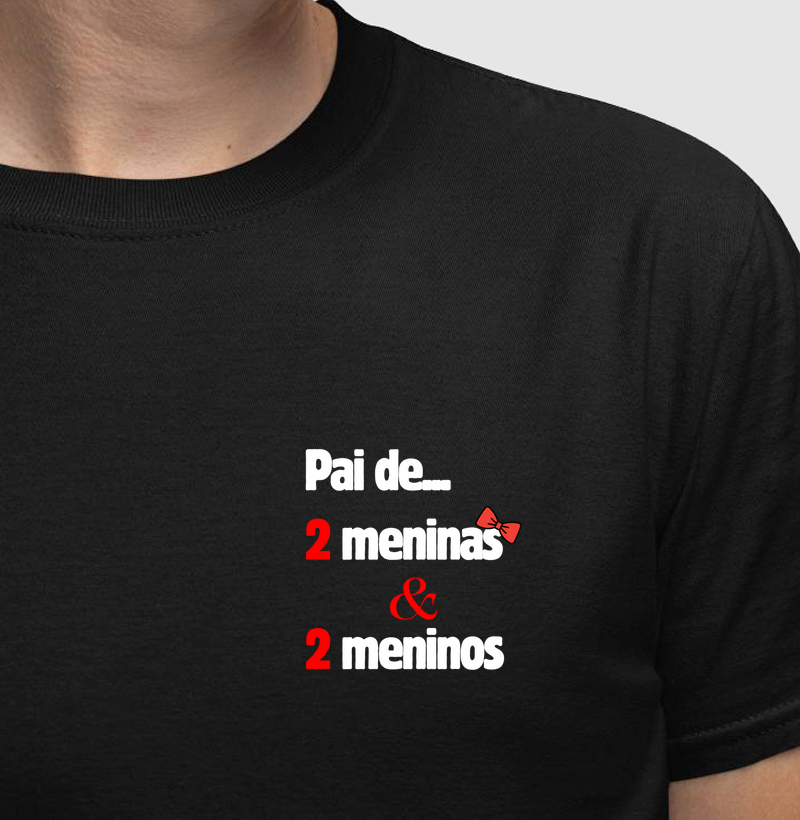 Pai de 2 Meninos & 2 Meninas - Modelo 2