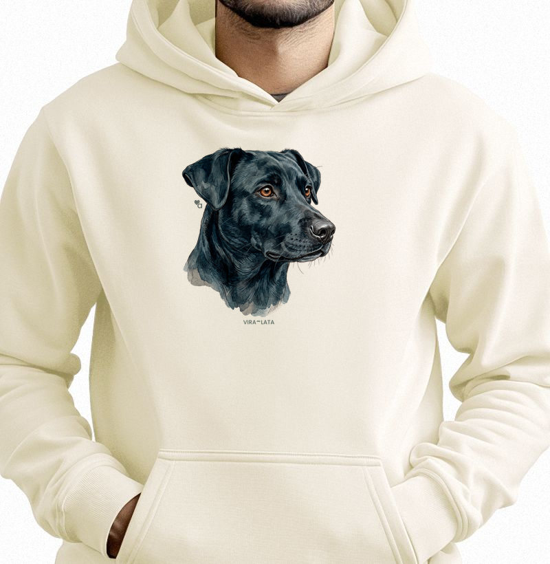 Cães - Vira-Lata Preto - Moletom Hoodie