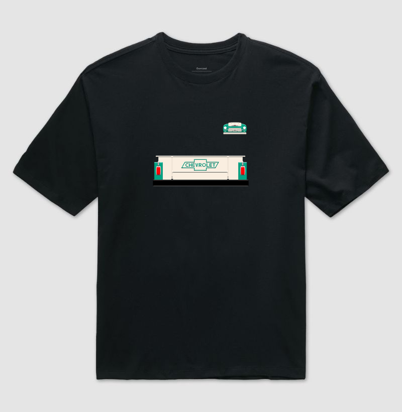 Chevrolet Brasil Traseira e mini frente - Camiseta Oversized