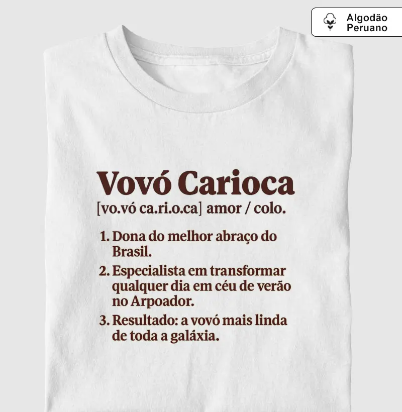 Vovó Carioca Algodão Peruano