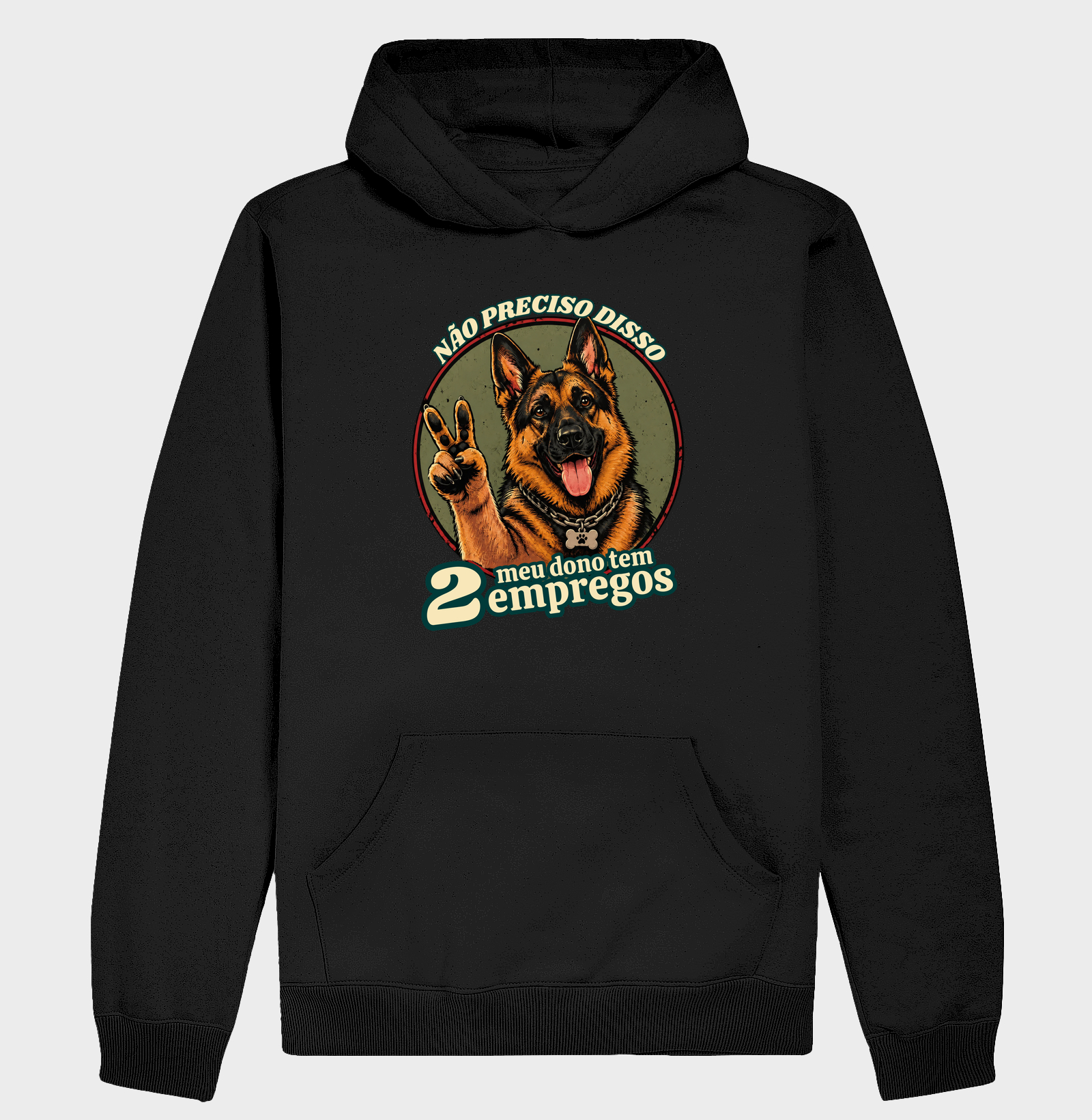 Meu dono tem 2 empregos - Hoodie Moletom