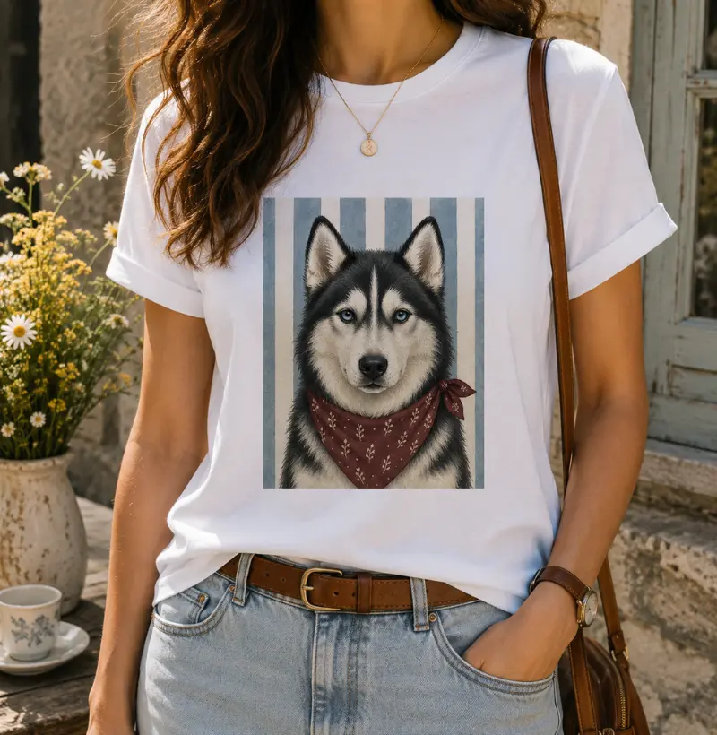 Husky - Gentle Paws - Camiseta