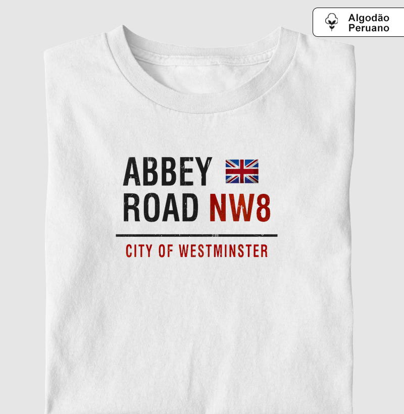 Camiseta Algodão Peruano Abbey Road