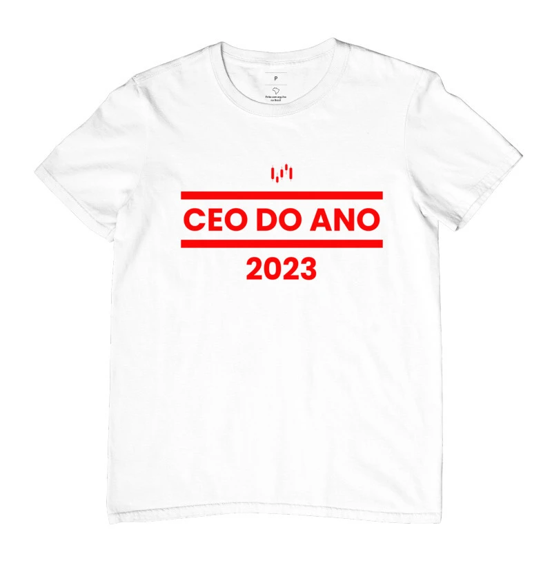 Camiseta Masculina Branca: CEO de 2023