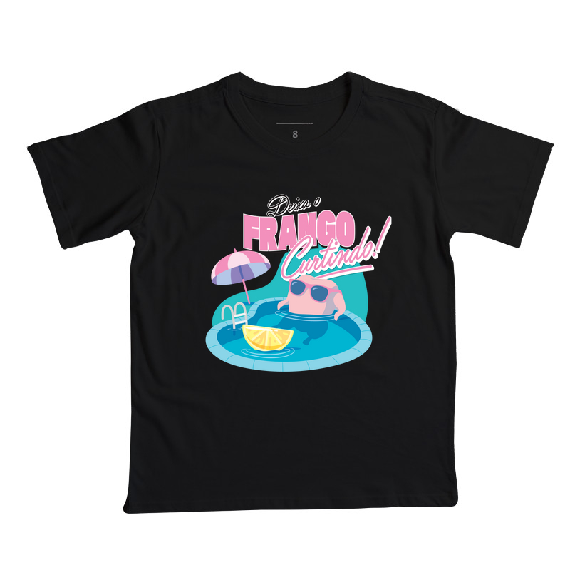 Camiseta Infantil Frango Curtindo
