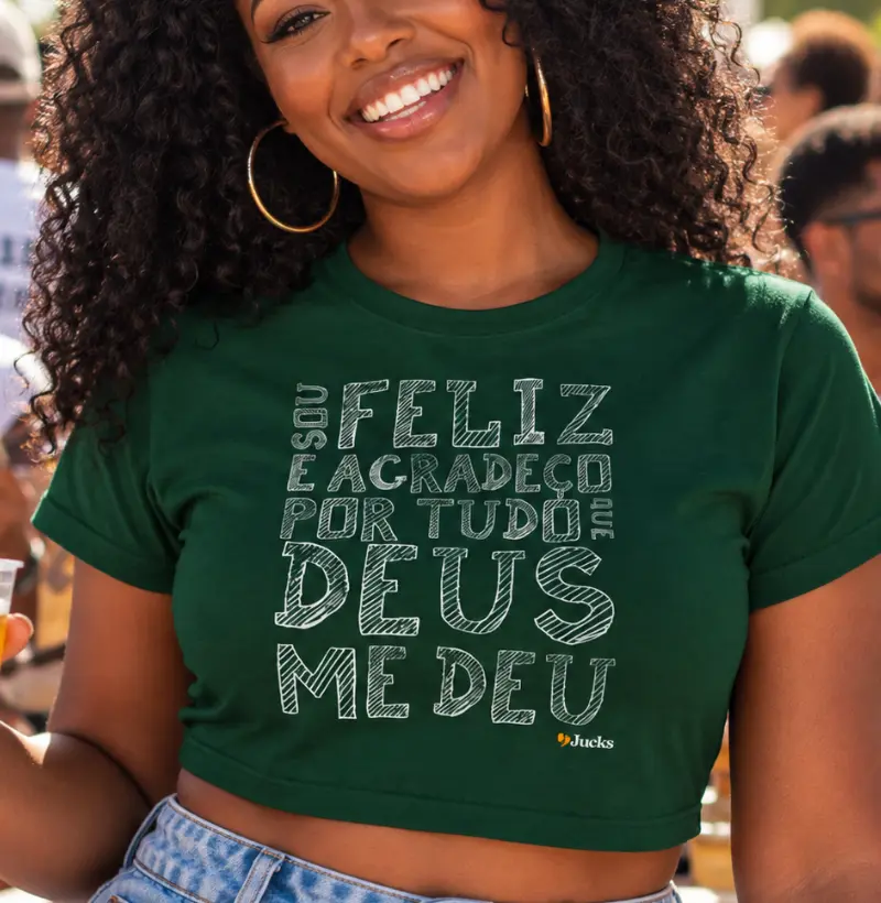 Sou Feliz e Agradeço por tudo que Deus me deu - Cropped