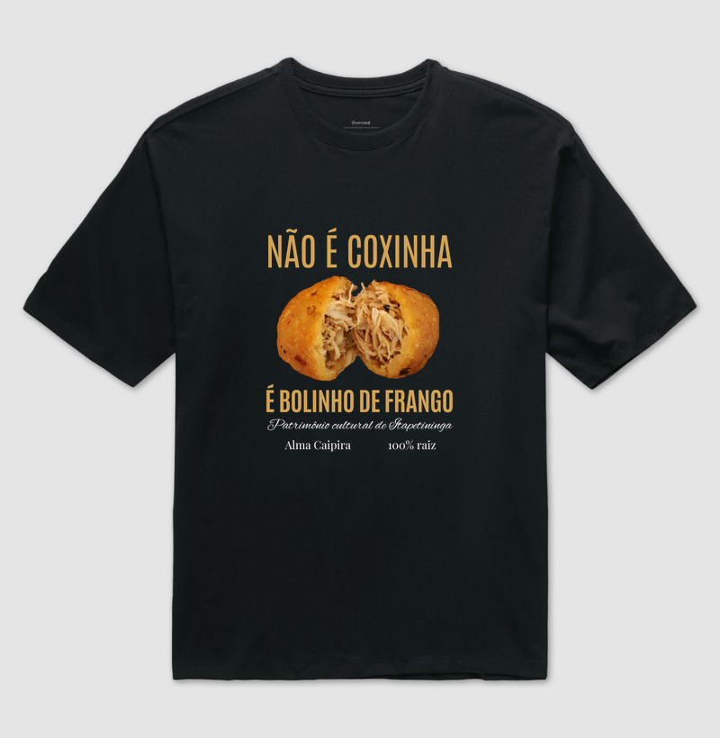 Não é coxinha, é bolinho de frango