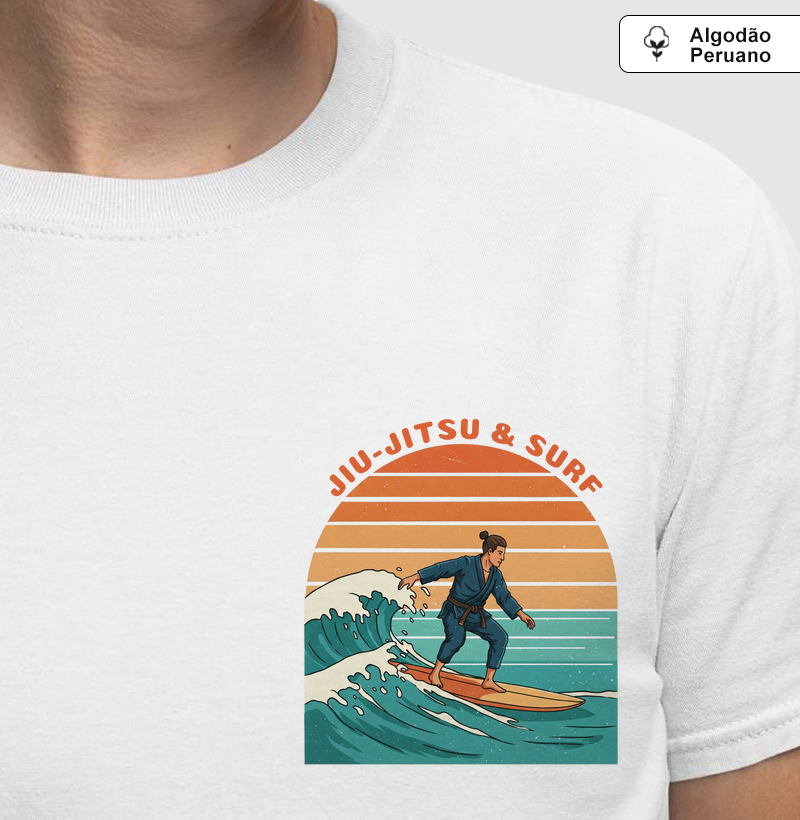 Surfista Jiu-Jiteiro - Algodão Peruano